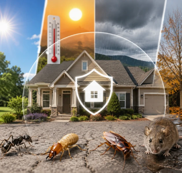 Superior Pest Management protects Concord homes from ants, termites, cockroaches, rodents, and seasonal pest threats